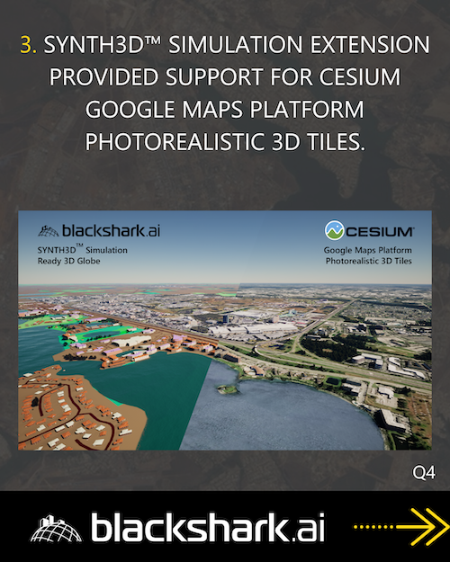 blackshark.ai SYNTH3D provides support for Cesium Google Maps Photorealistic 3D tiles.