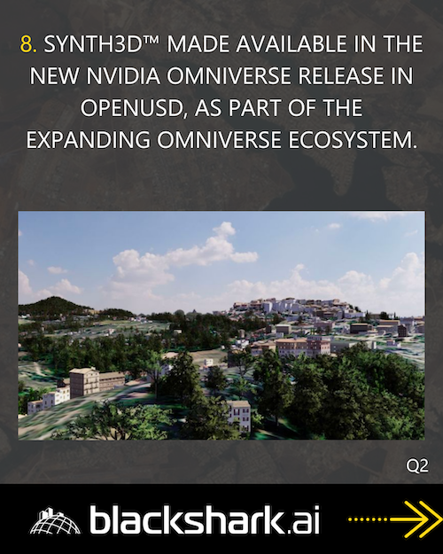 8. SYNTH3D™ made available in the new NVIDIA Omniverse release in OpenUSD.